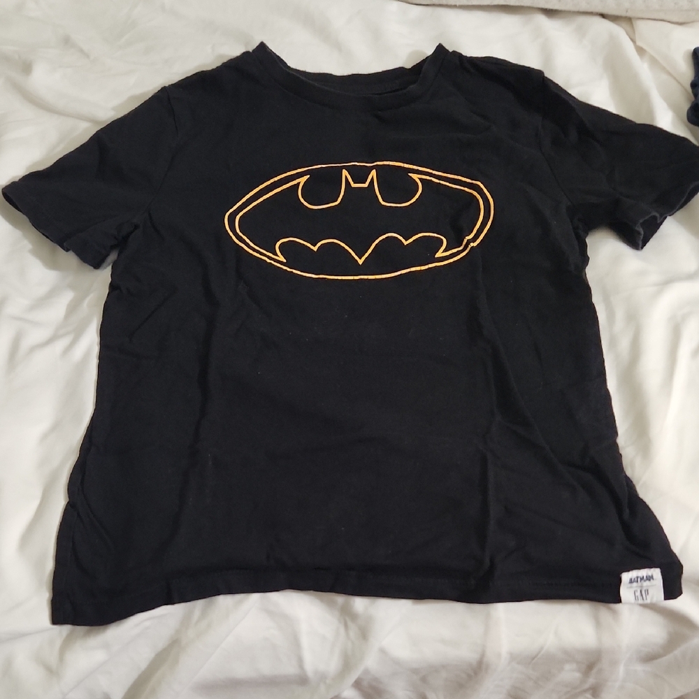DC Black and Gold Batman Kids Costume Tee